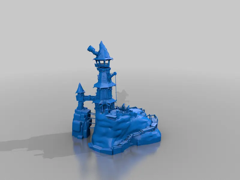 wizards observatorium tower - terrain - heroic scale