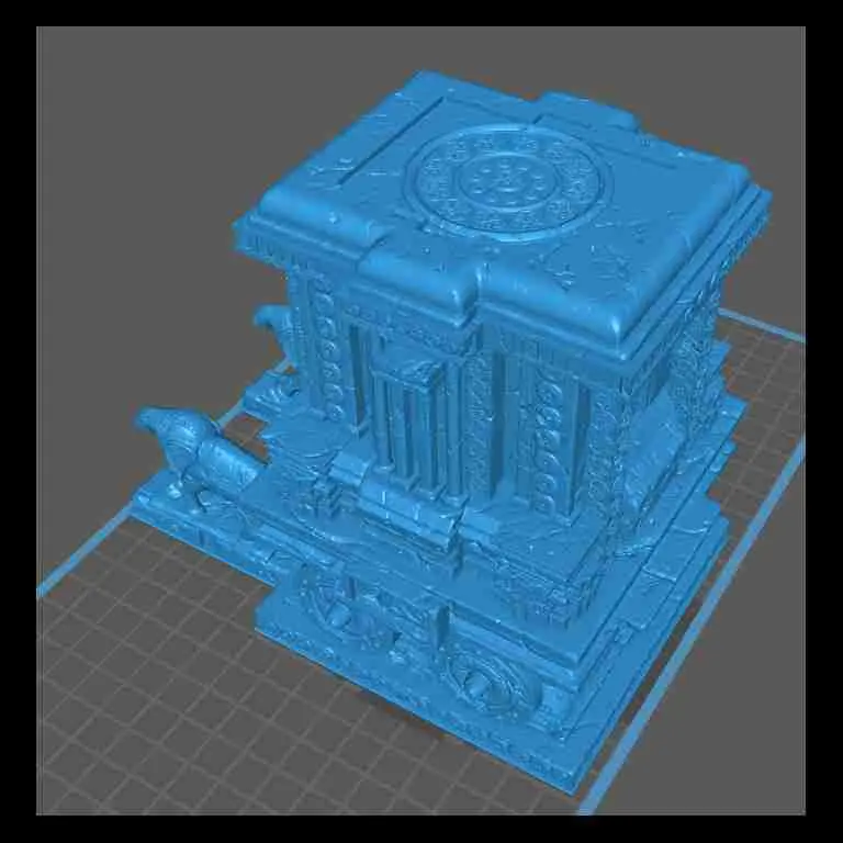 Tempio indiano con statue di animali - miniature warhammer ter
