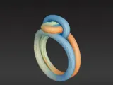 Interlocked Trinity Loop Ring – Noah0x03-2