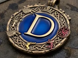Game of Thrones pendant - Letter D by Aza