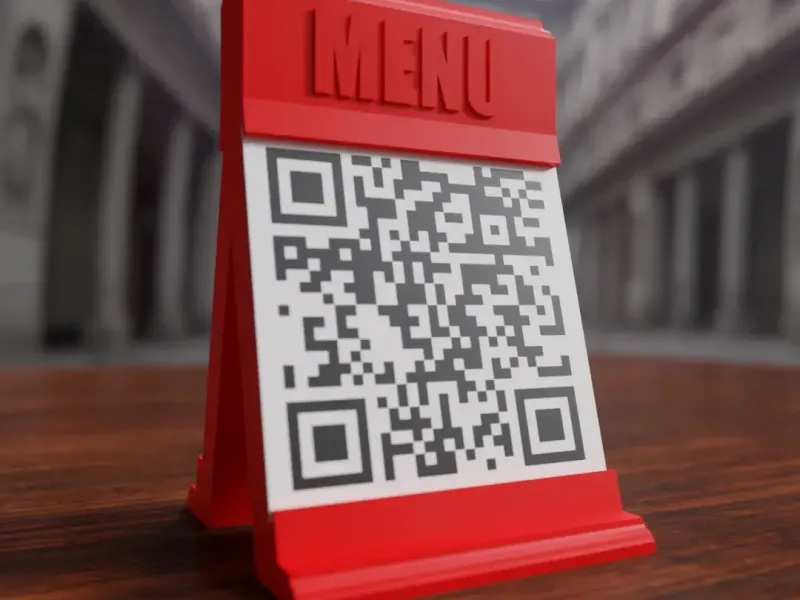 قائمة حامل رمز الاستجابة السريعة MENU