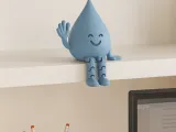 Water Reminder Figure | Flexi Hydration Drop Desk Decor-3