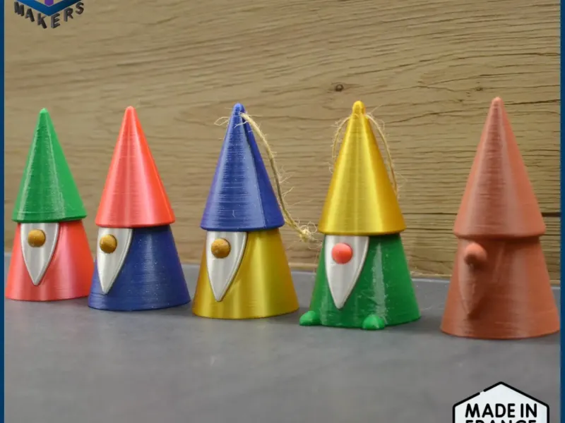 Gnomo de Navidad minimalista