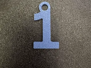 Number Keychain 1