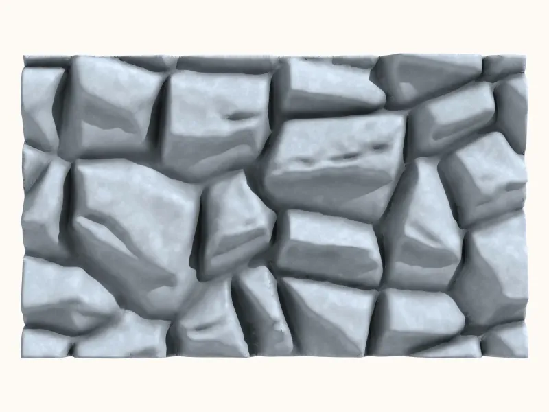 Rugged Relief Block for 3D Printing