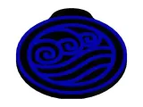 Llavero del Logo del Elemento Agua-0