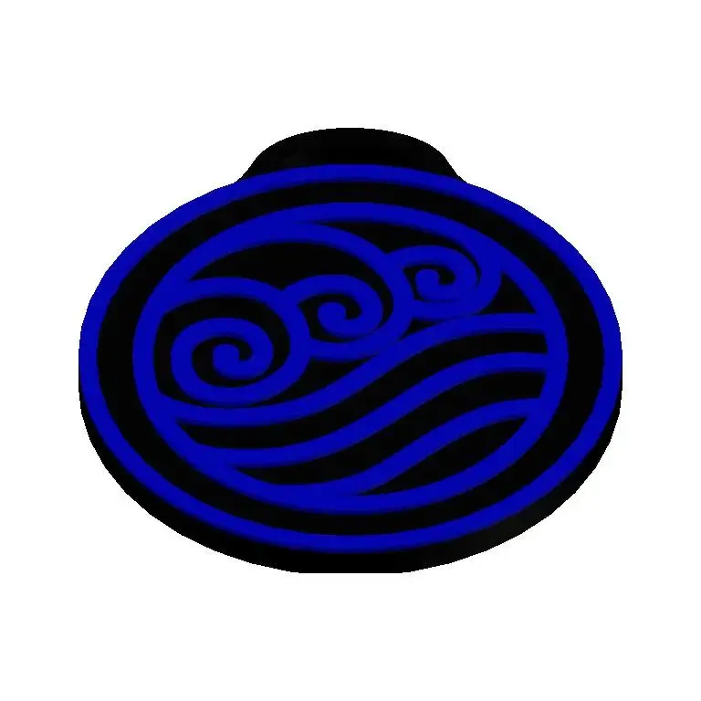 Llavero del Logo del Elemento Agua