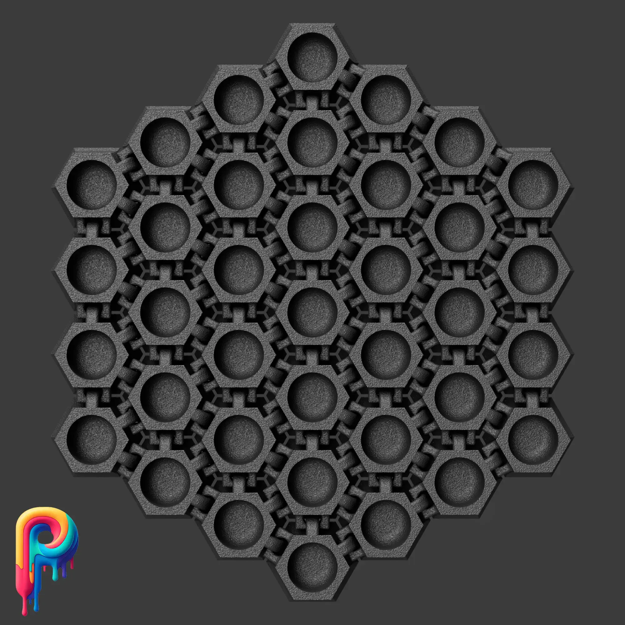 Articulated Drink Coaster by Polymeria