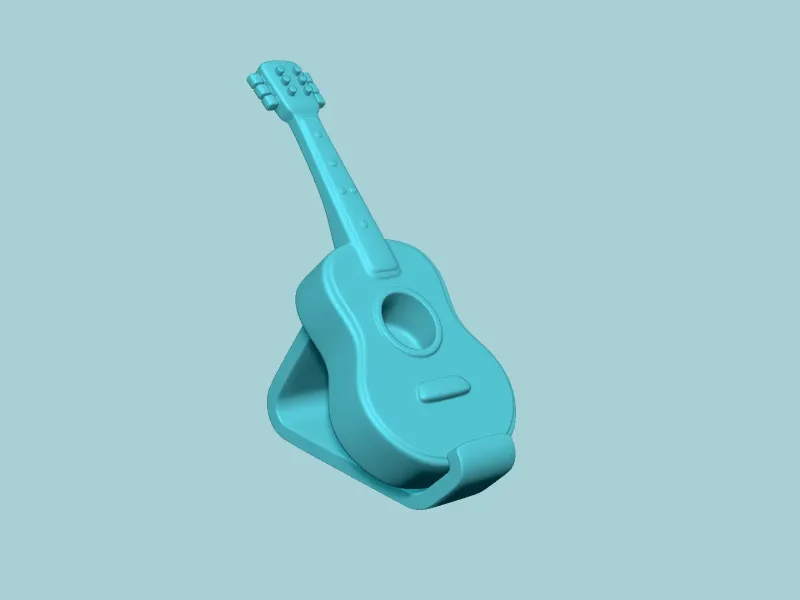 Cartoon Guitar Vase - Artificial Plant Pot