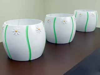 Flowery planter 