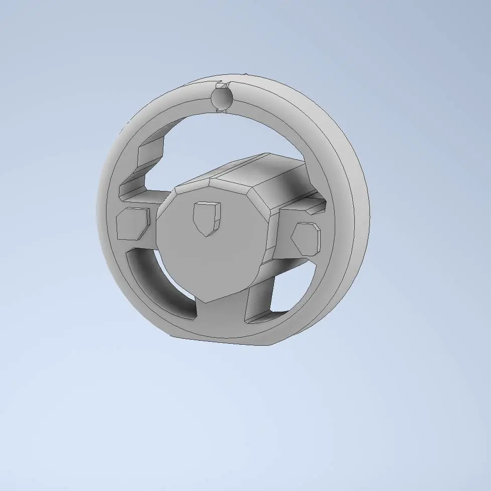 Lamborghini Aventador steering wheel keychain