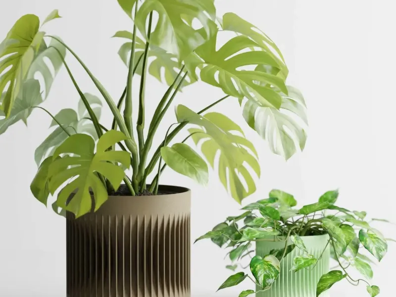 モダンリブプランター 植木鉢 花瓶 シリーズ2