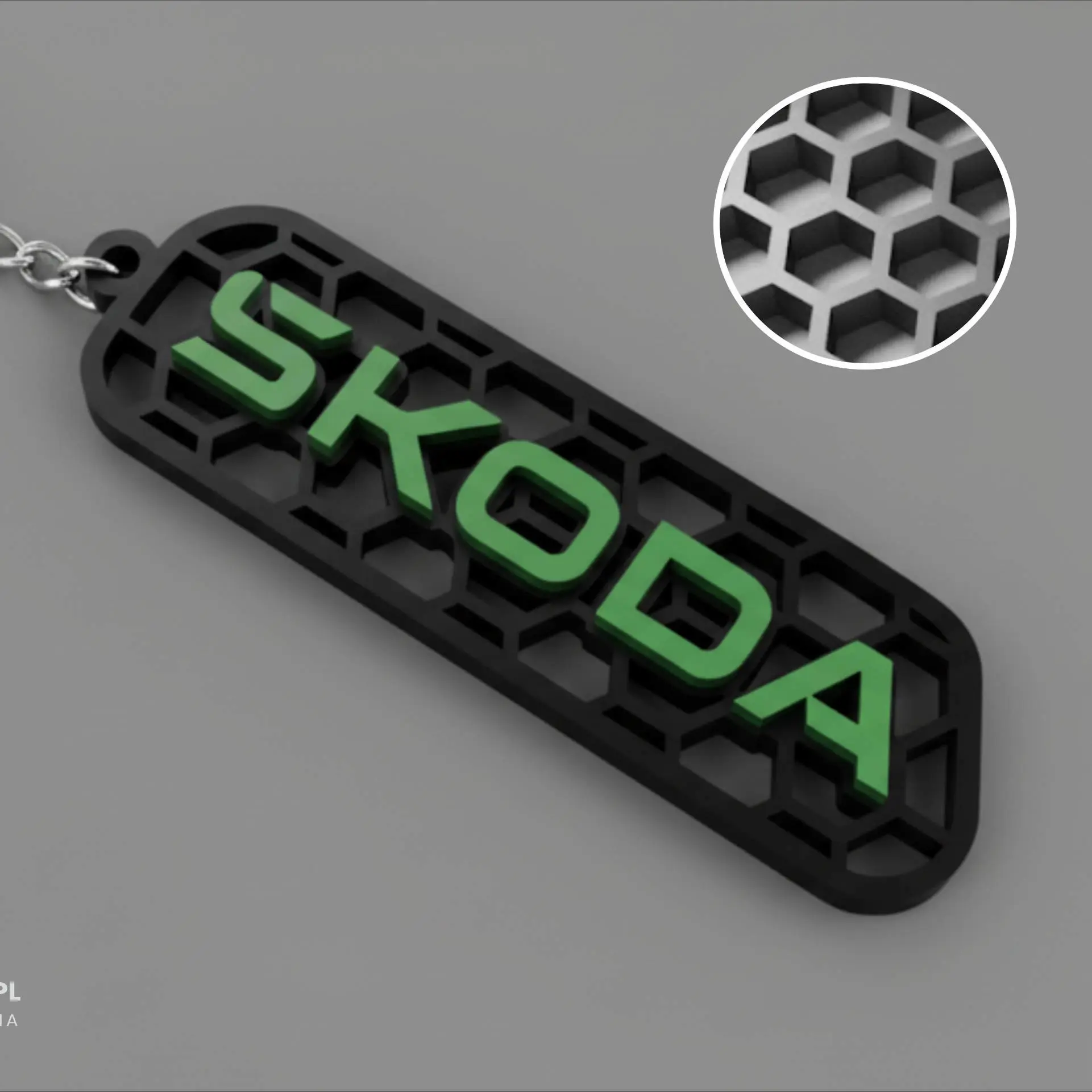 3D Printer Files | 3MF File | Skoda logo keychian