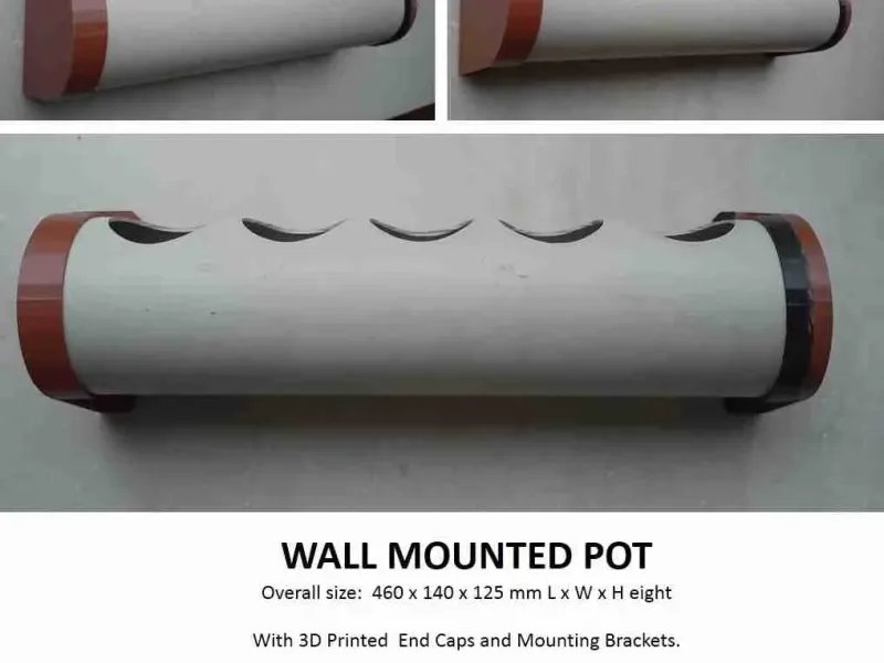 Pots muraux pour jardin vertical.