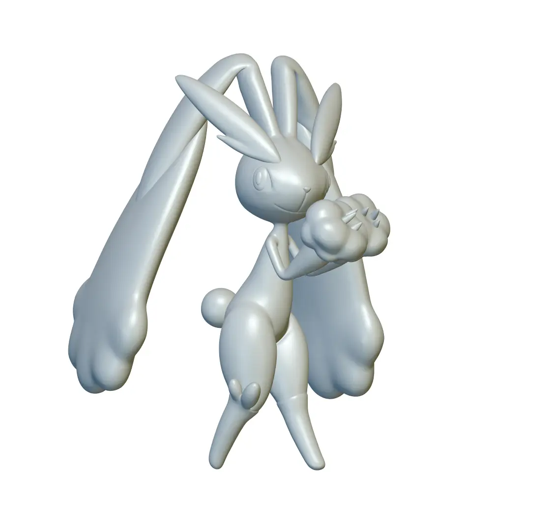 Pokemon Lopunny #428 - ¡Listo para imprimir en 3D!