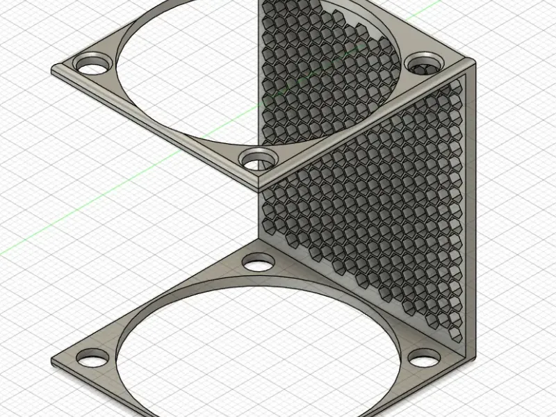 Fan holder for TEUCER M.2-10 NVME SSD radiator