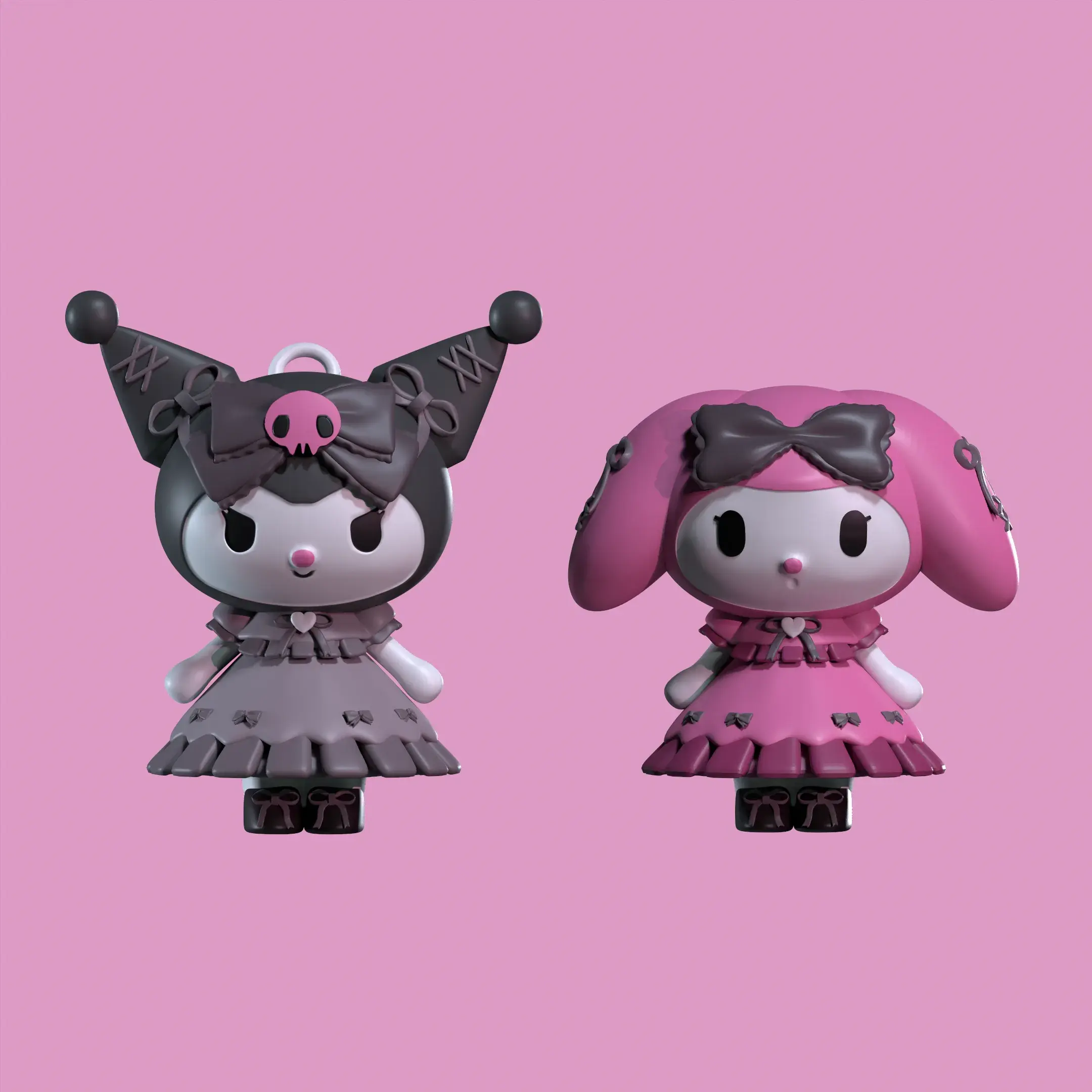 Kuromi and My Melody Goth Collection