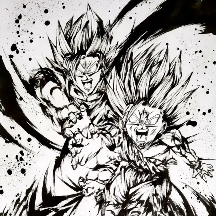 Dragon Ball Z Father and Son Kamehameha Hueforge