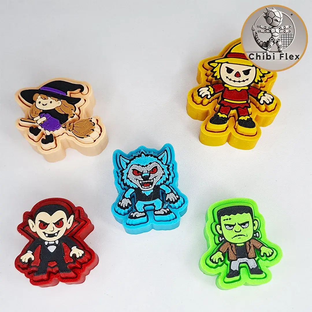 Test Models STL Download - Halloween Clicky Pack - Clicker Fidgetby ...