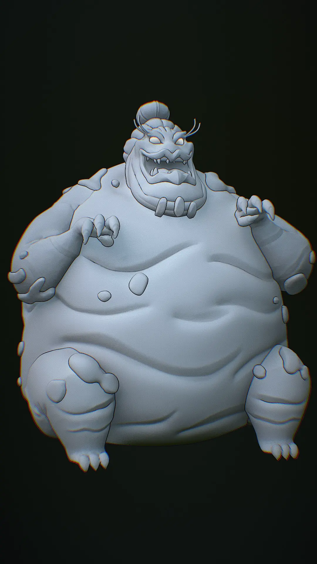 Po Kong 3D Model - Jackie Chan Adventures Villain 