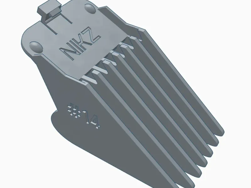 Pente Guia para Máquina de Cortar Cabelo 3D Guia de Corte Personalizado #14 – 44mm