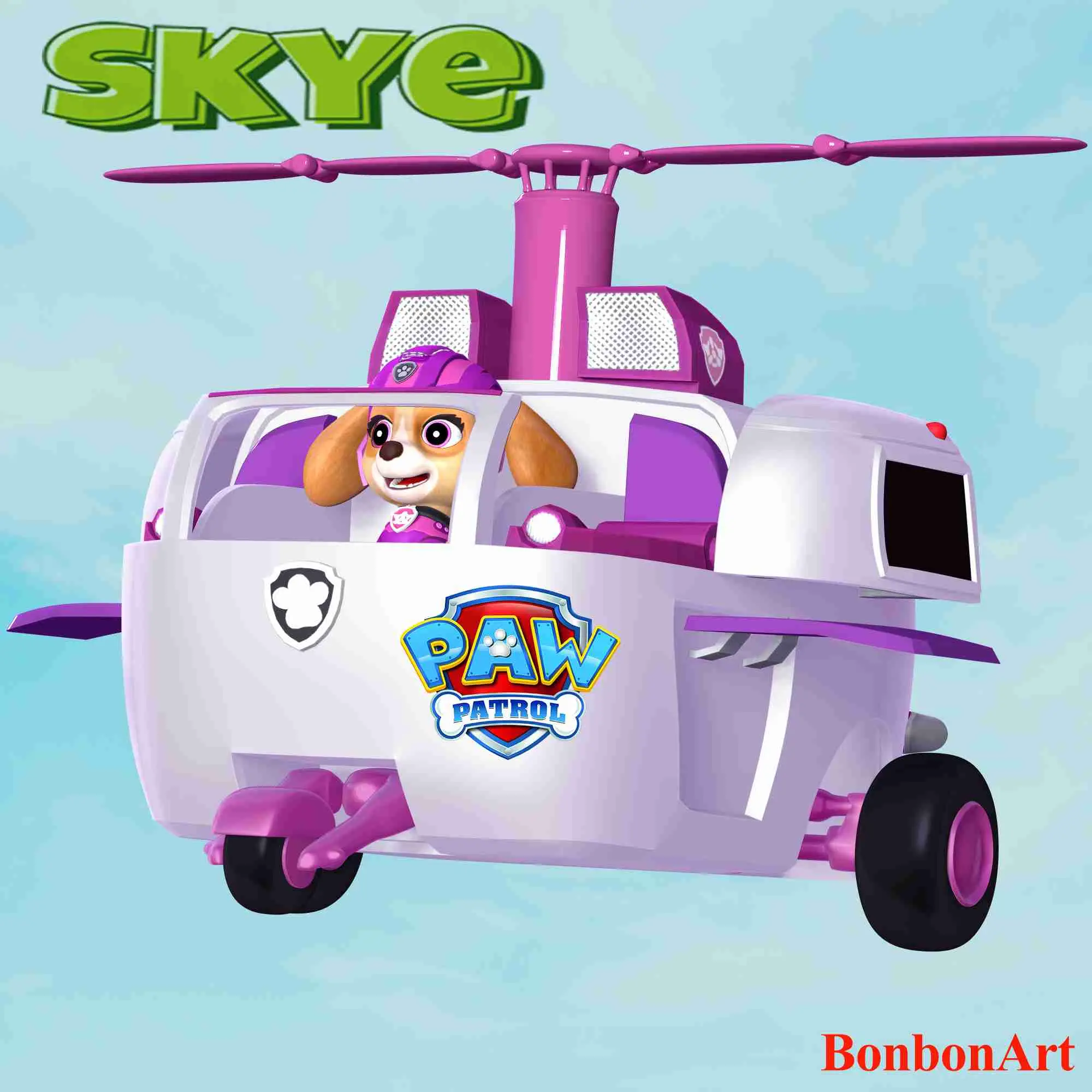 Skye Helicopter Paw Patrol 3D models download Creality Cloud