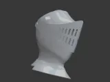 Medieval Knight Helmet – Classic Armor 3D Print Model-2