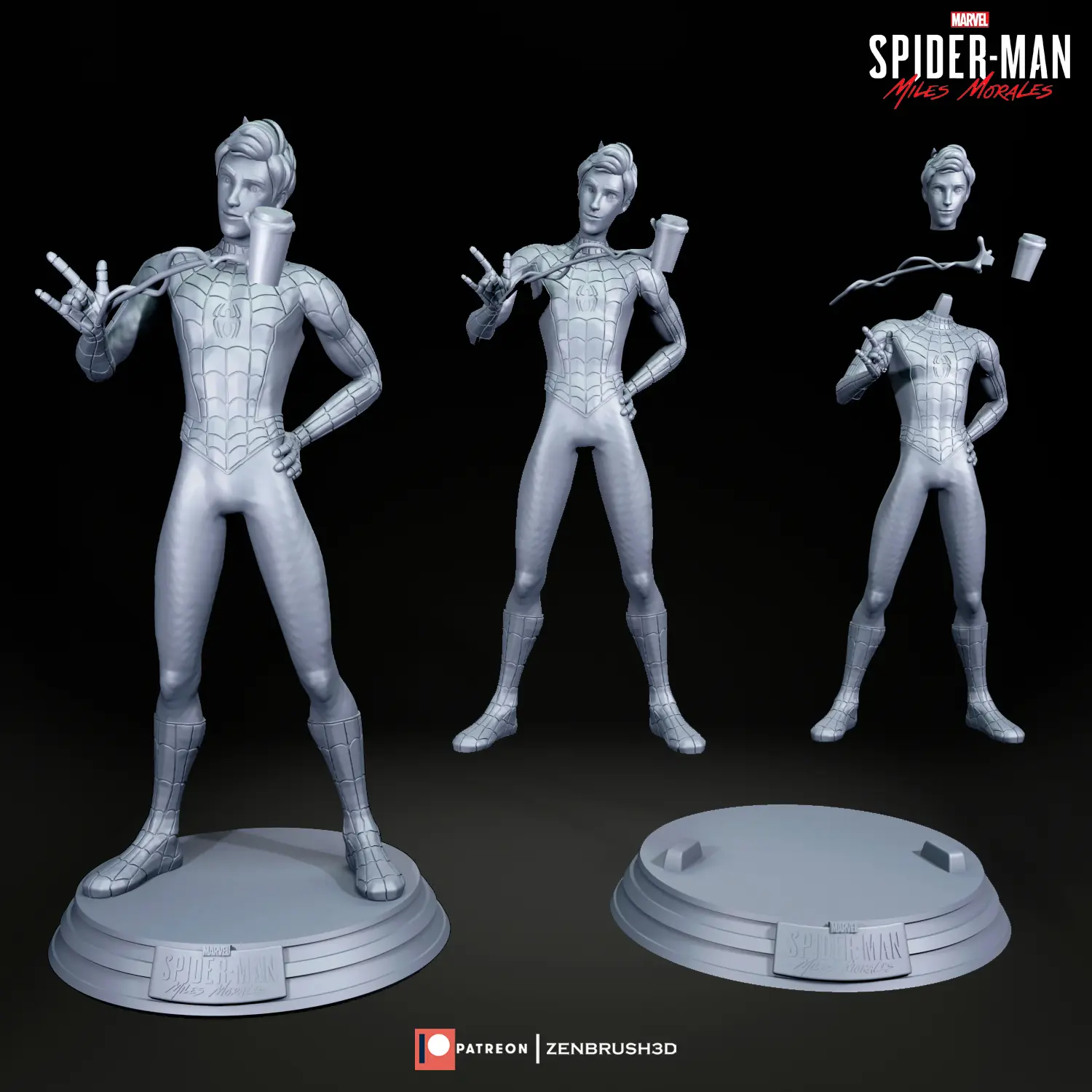 Peter Parker B - Spider-Man Attraverso lo Spider-Verse Stampa 3D
