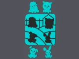 Farm Animals - Peg Puzzle (2 puzzles)-1