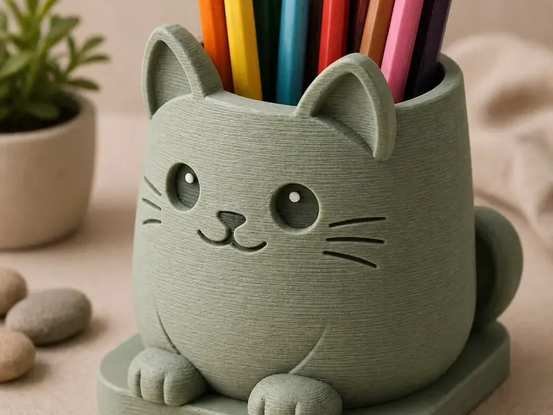 Cute Cat Pencil holder