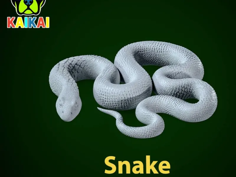 Venomous snake - cobra - snake - 3D print