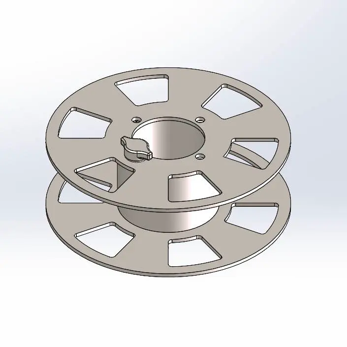 Refillable filament spool holder