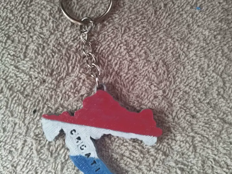 Croatia map keyring
