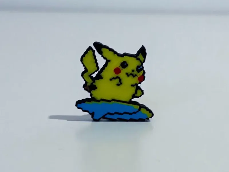 Pikachu Surf – Pixel Pin (Gen 1)