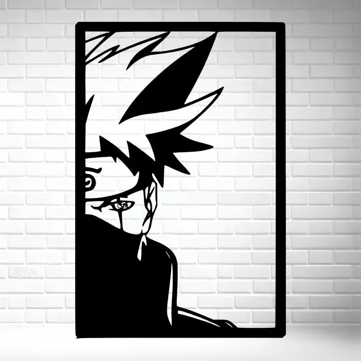 ⚡👁️ KAKASHI WALL ART 2D – NARUTO
