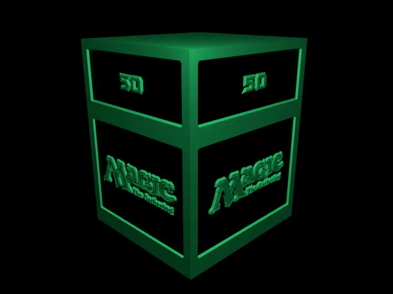 Board Games & Card Games STL Download - Card Box V2 - Magic Retro - 50 ...