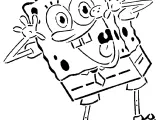 Sponge Bob Square pants stencil 2-0