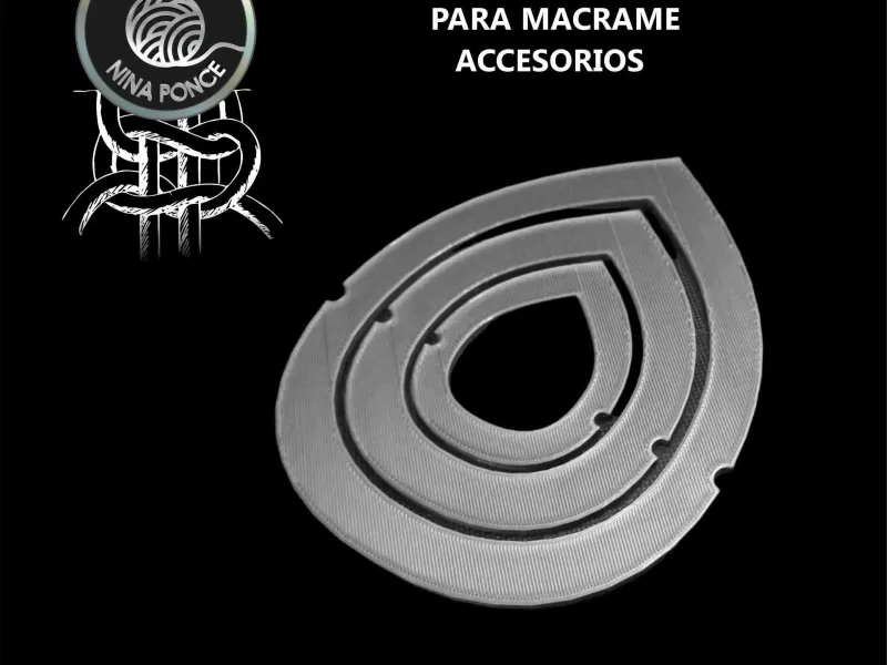 Molde de Hoja para Macrame