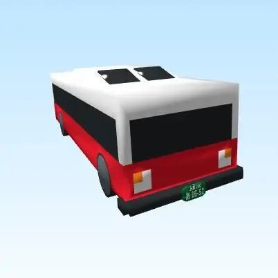 no color detailed bus