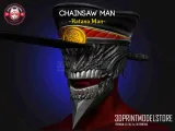 Chainsaw Man Katana Man Helmet Cosplay - Halloween Costume-1