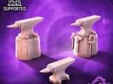 Blacksmith Anvil & Tools Scatter Scenery-1