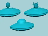Alien UFO Wall Light Spaceship - Creative STL-4