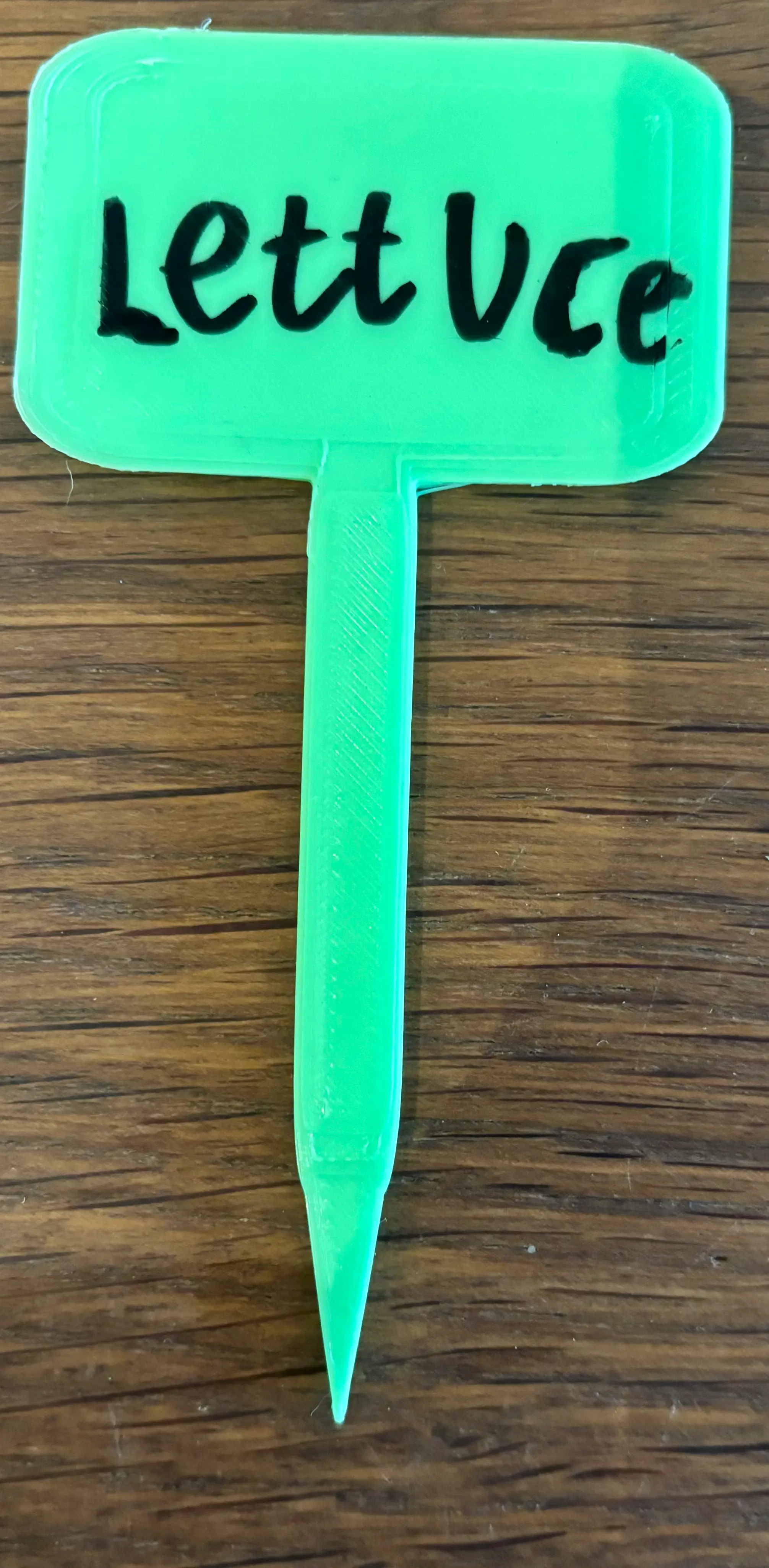 Vegetable garden sign