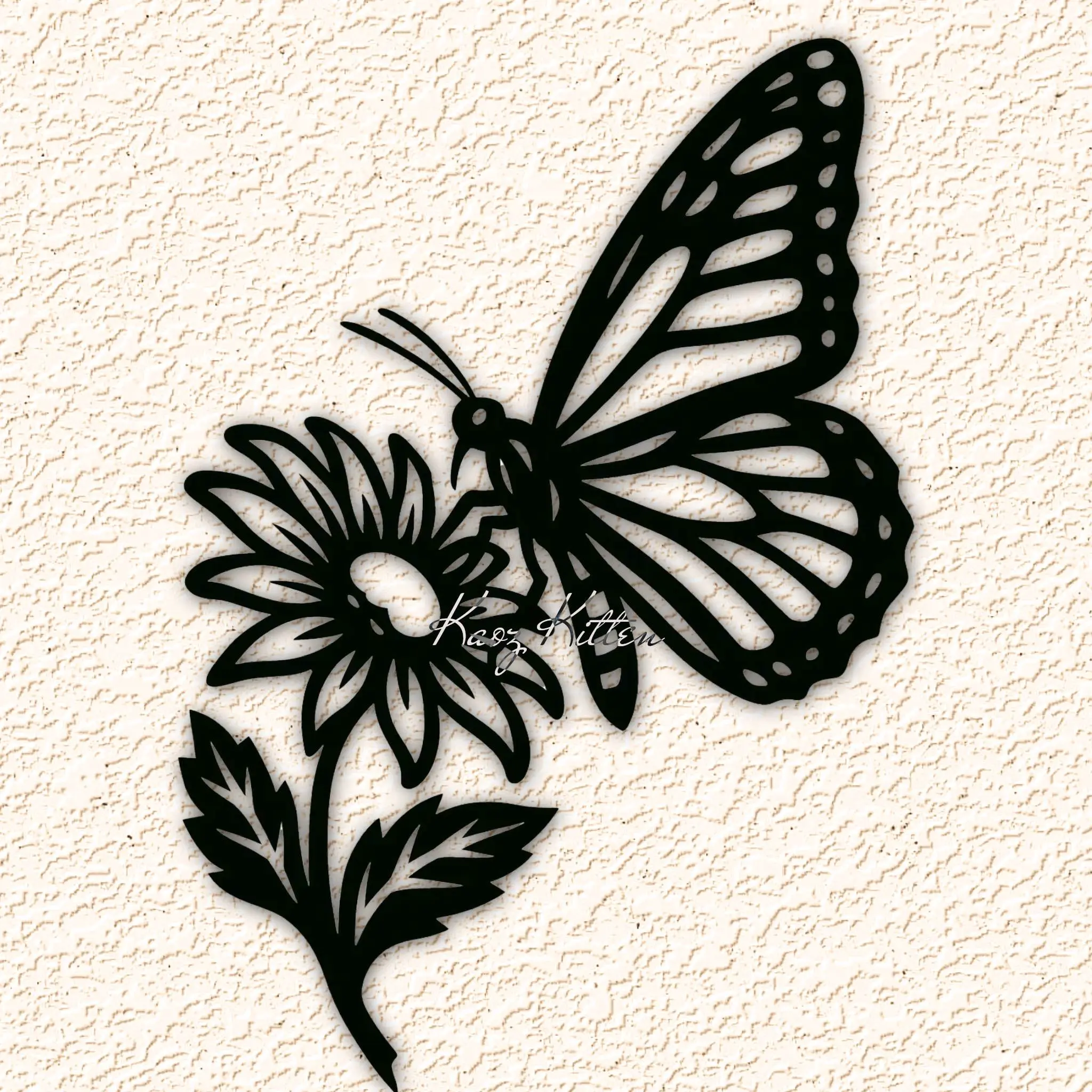 butterfly flower garden wall art home decor