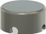Round cover with two holes for wires-0