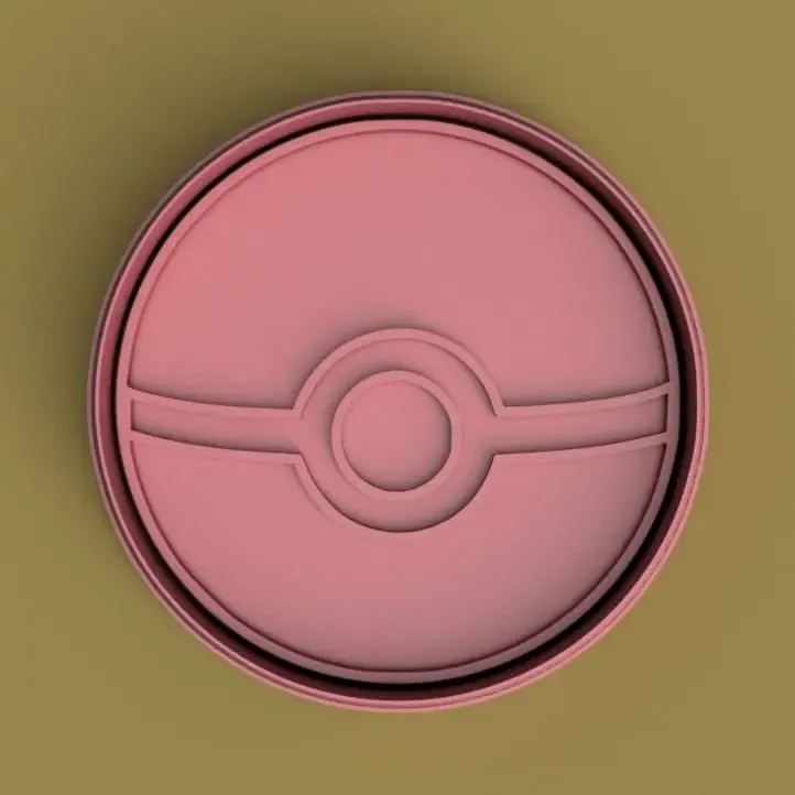 pokemon cookie cutter - pokeball