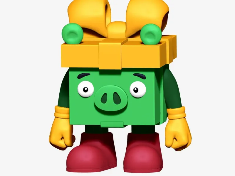 Angry Gift Box angry birds ( Vase- Plant- Pot- candy box)