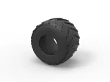 Monster Jam tire 14 Scale 1:25-5