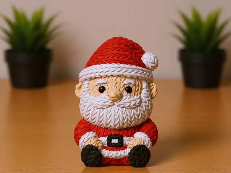 Cute Santa Claus - Knitted - Crochet