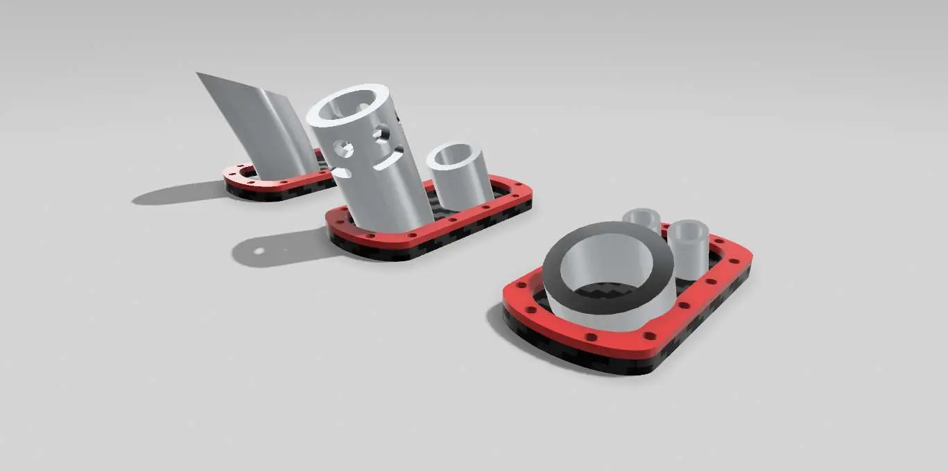RC Drift Car 1:10 Pacchetto accessori scarico laterale